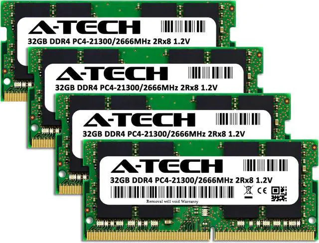 A-Tech 128GB Kit (4x32GB) RAM for Apple iMac (2019, 2020) | DDR4 2666MHz PC4-21300 SODIMM 260-Pin Memory Upgrade